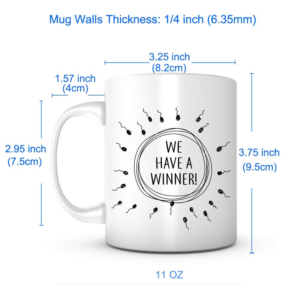 Print Supremacy We Have A Winner mug, packaged for gifting