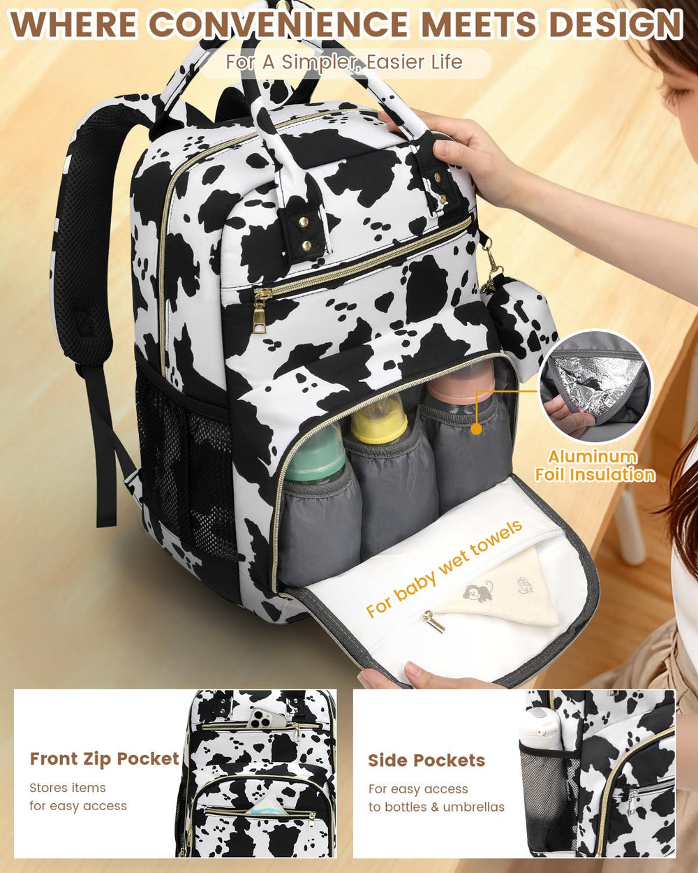 Pritent bag uses durable materials designed to withstand daily wear and tear.
