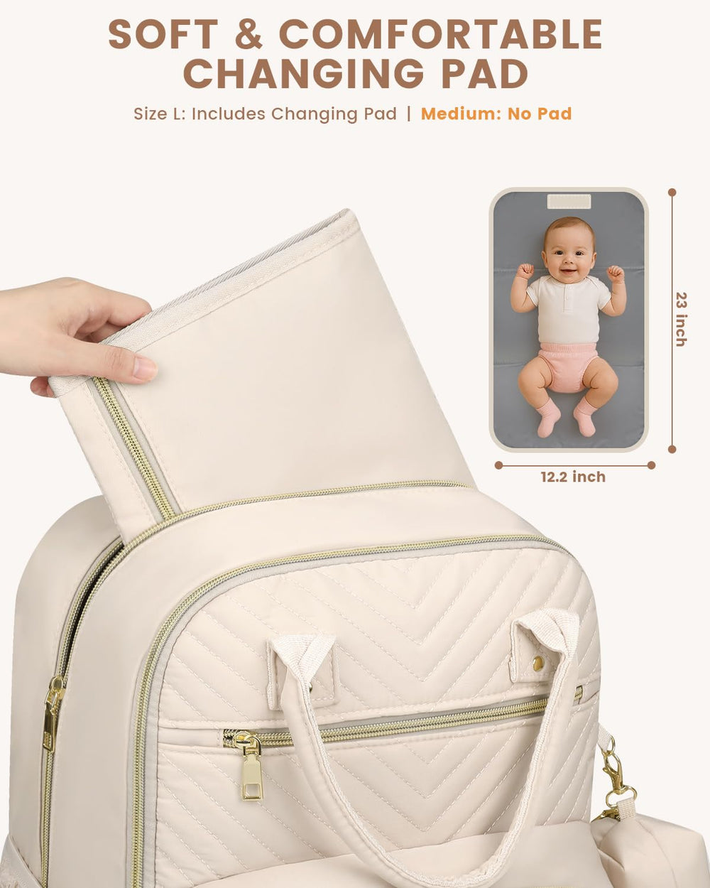 Pritent backpack wide opening for easy packing and access.