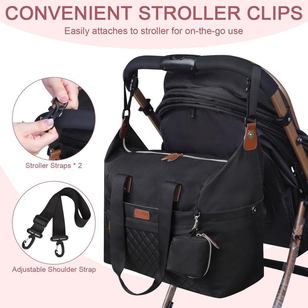 Pritent Diaper Bag Tote suited for hospital bag setup