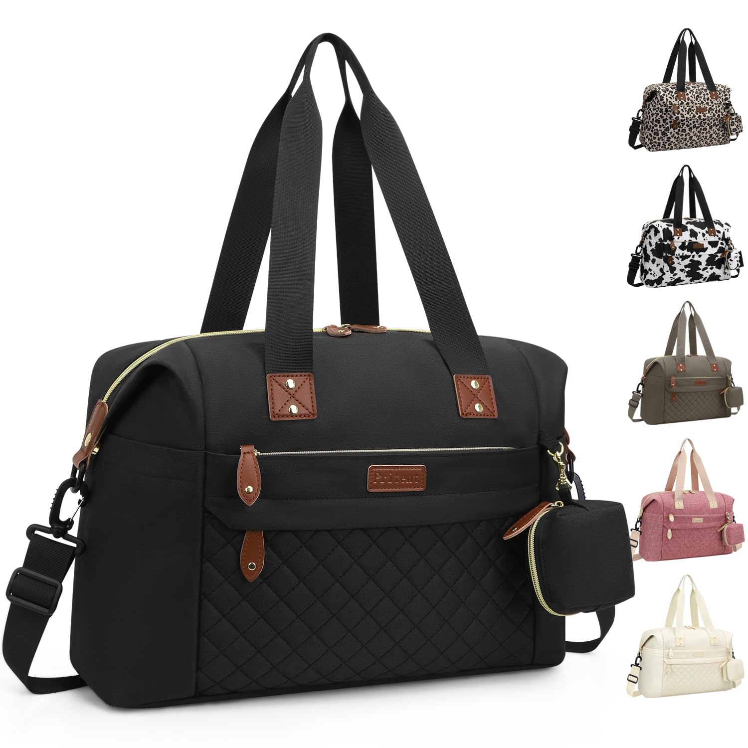 Pritent Diaper Bag Tote with pacifier case enables quick access to essentials