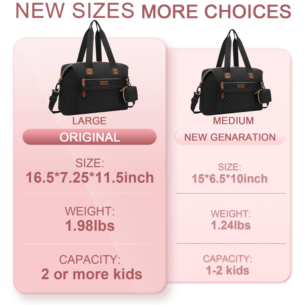 Pritent Diaper Bag Tote ready for travel and daily use