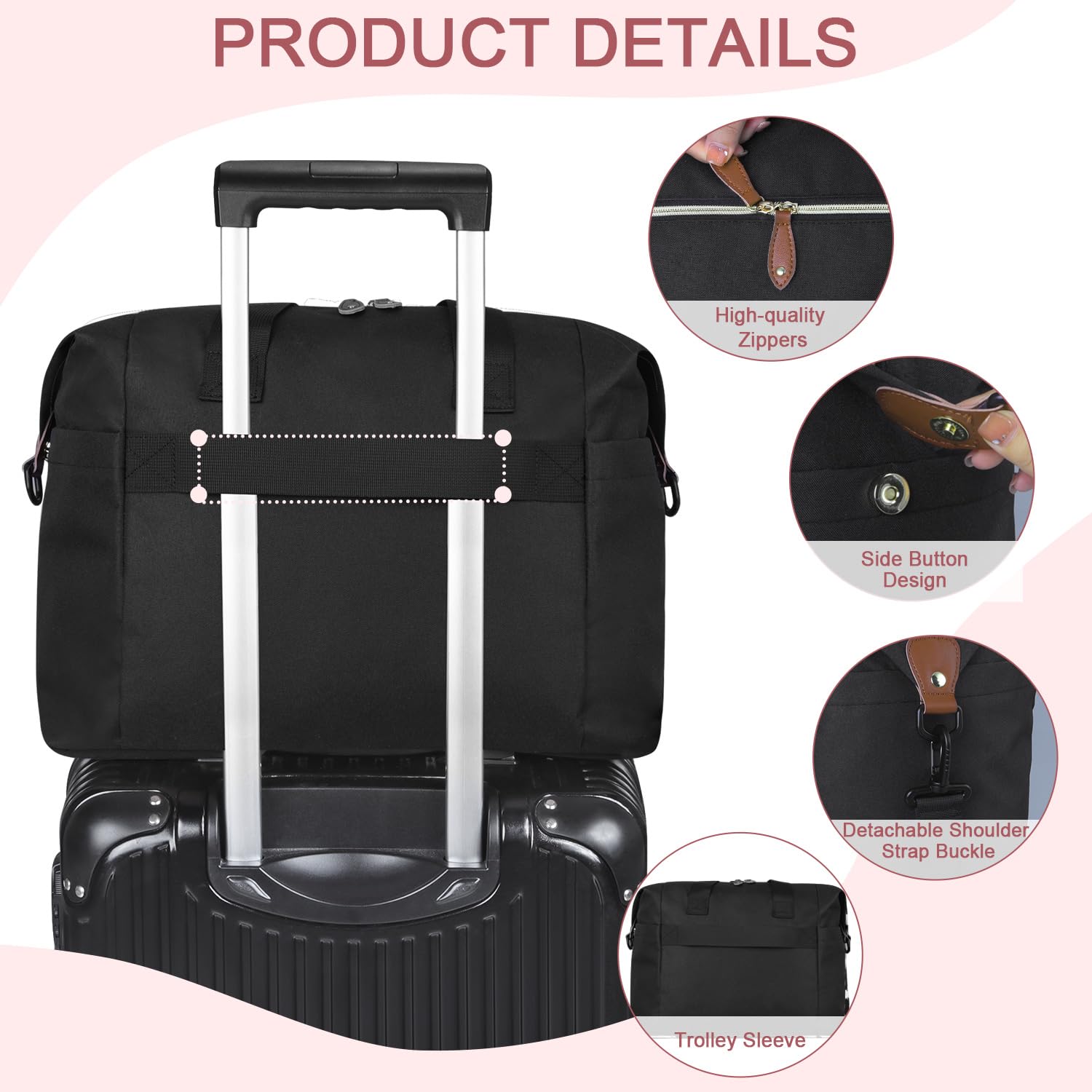 Pritent Diaper Bag Tote's wide opening for easy one-handed access