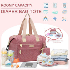 Pritent Pacifier Case attached to tote for quick-access soothing