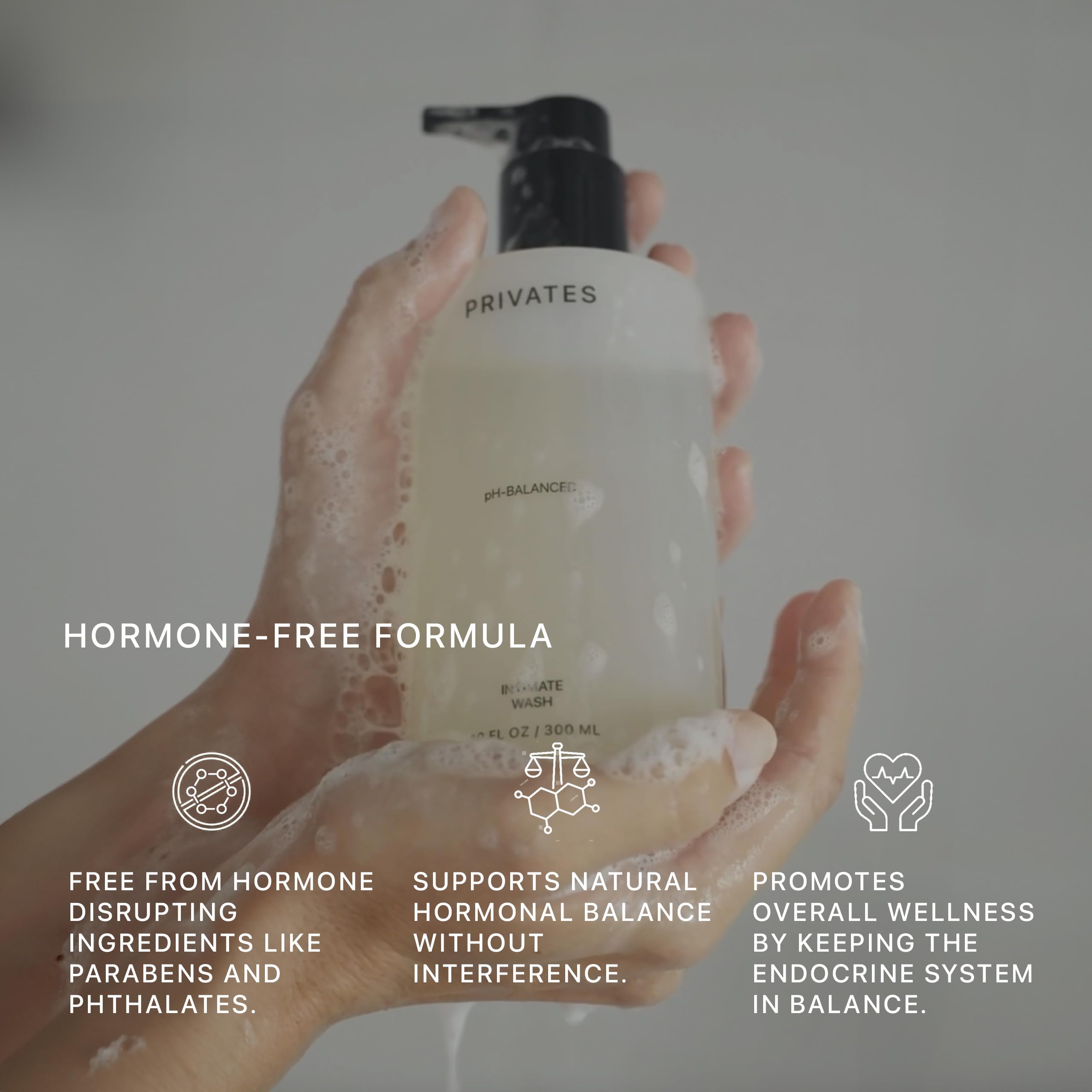 PRIVATES natural ingredients emphasize vegan and cruelty free cleansing