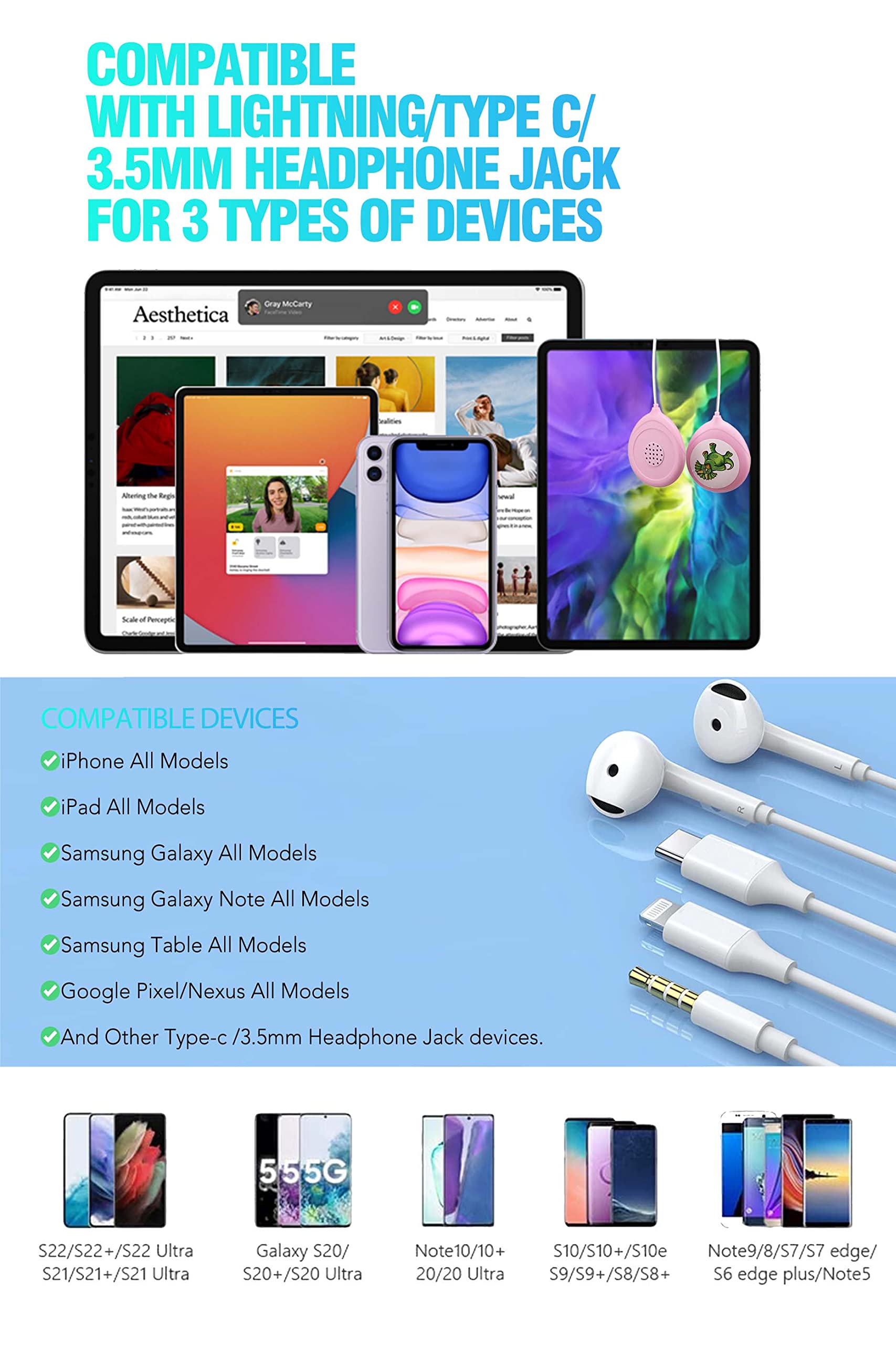 Prnaiev audio splitter enables simultaneous listening with a partner.