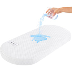 Pro Goleem baby bassinet mattress pad with edge-to-edge fit for secure sleep.