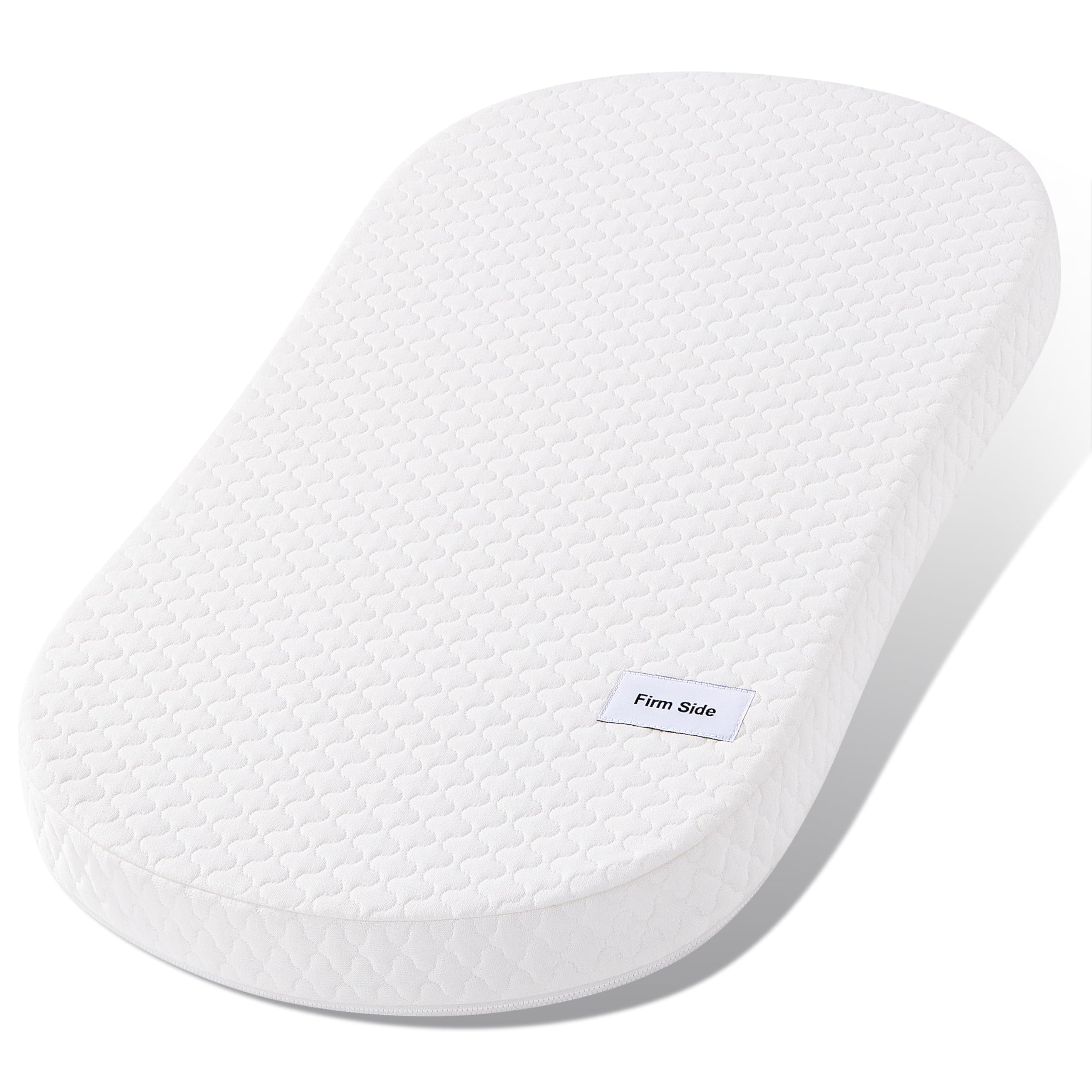 Pro Goleem Baby Bassinet Pad with cloud jacquard cover for soft, breathable naps.