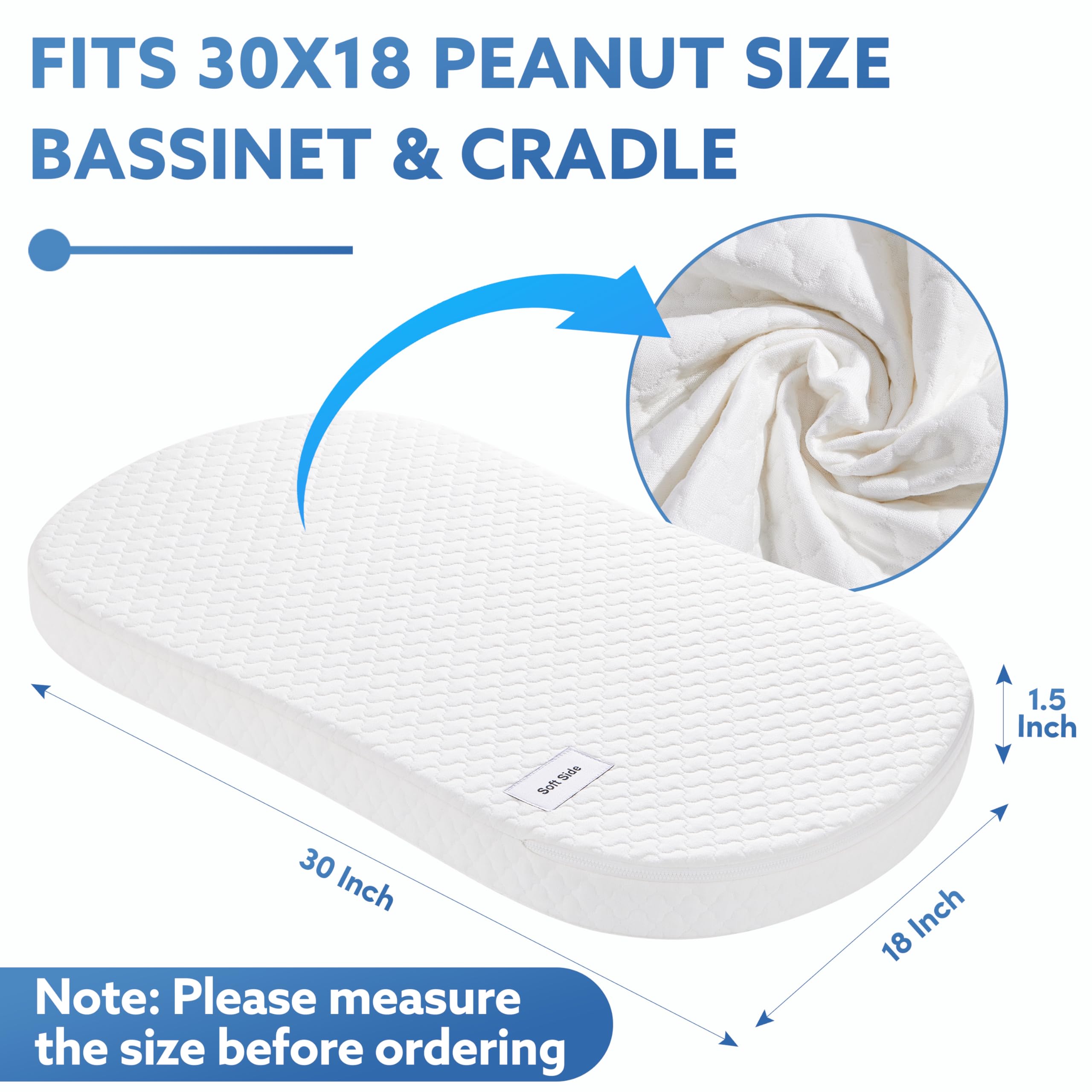 Pro Goleem dual-side core supports newborn comfort with firm surface.