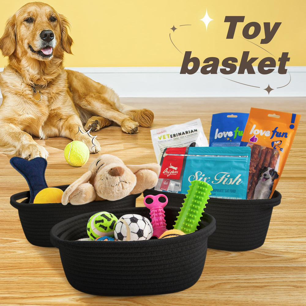 Pro Goleem baby toy basket with handles for easy transport.