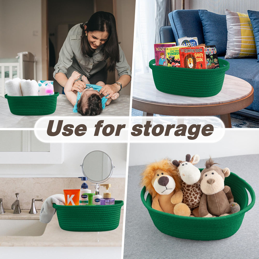 Pro Goleem basket with handles for easy carrying around the home.
