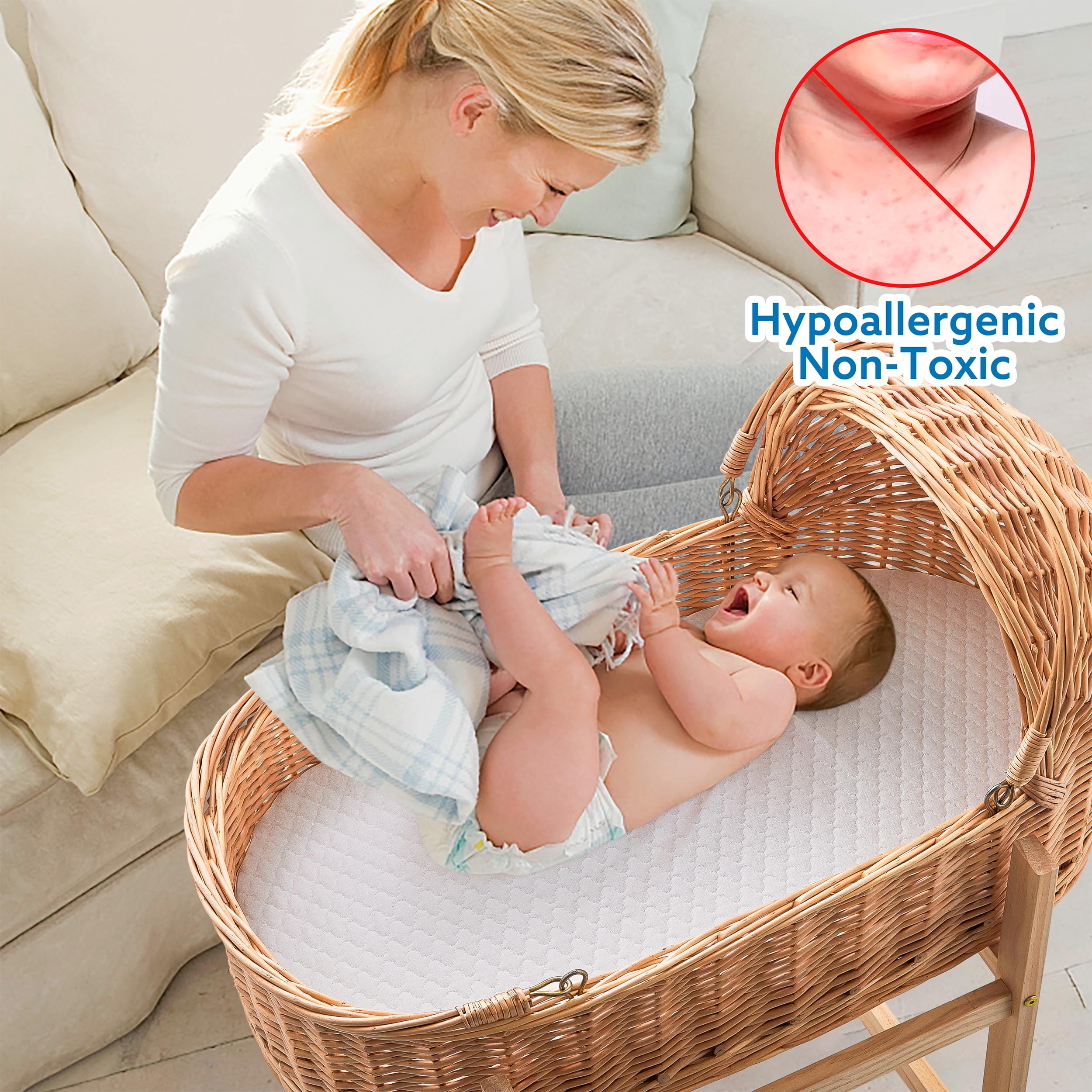 Pro Goleem bassinet pad fits 32x16 inner size
