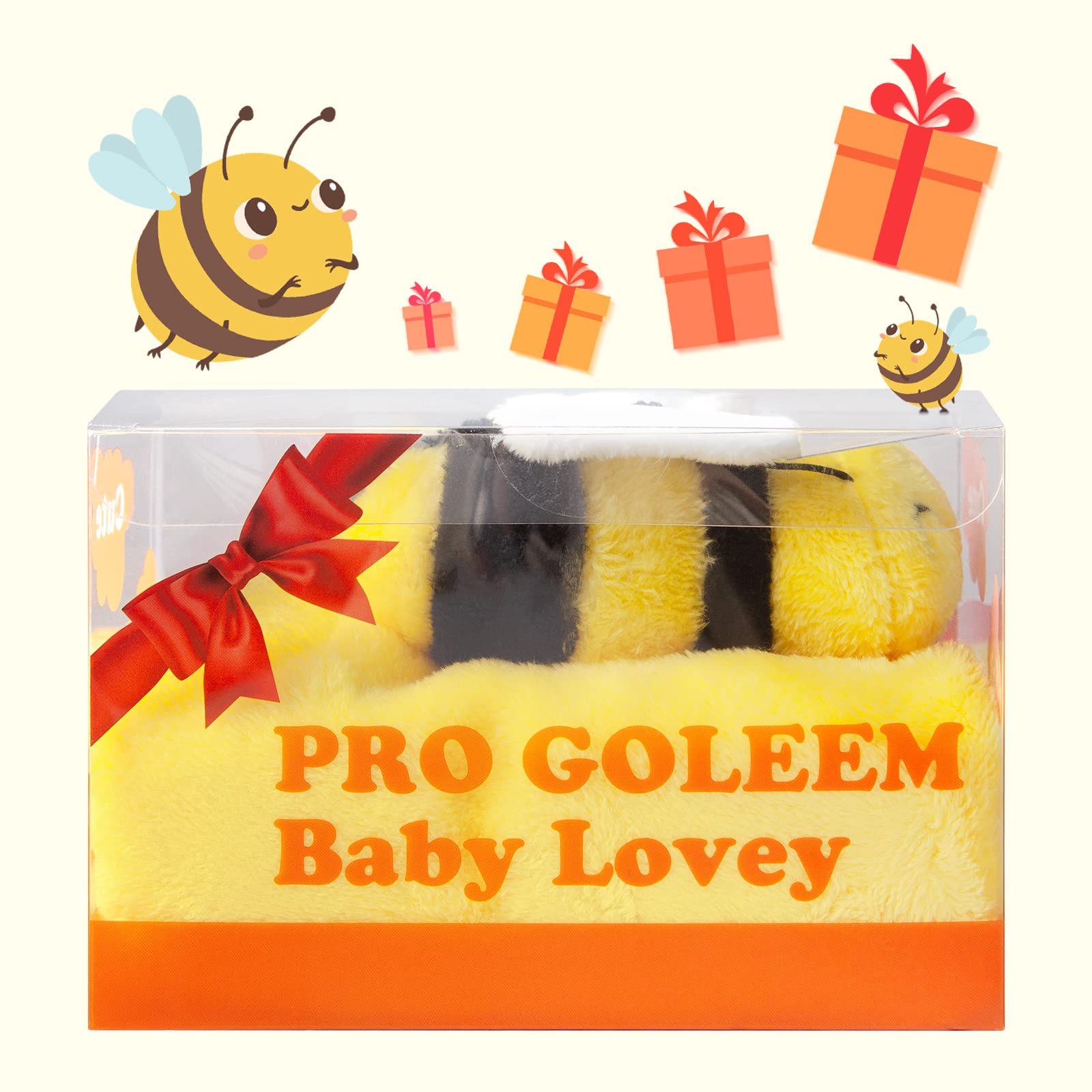 Pro Goleem Bee Lovey unisex design fits stroller or crib.