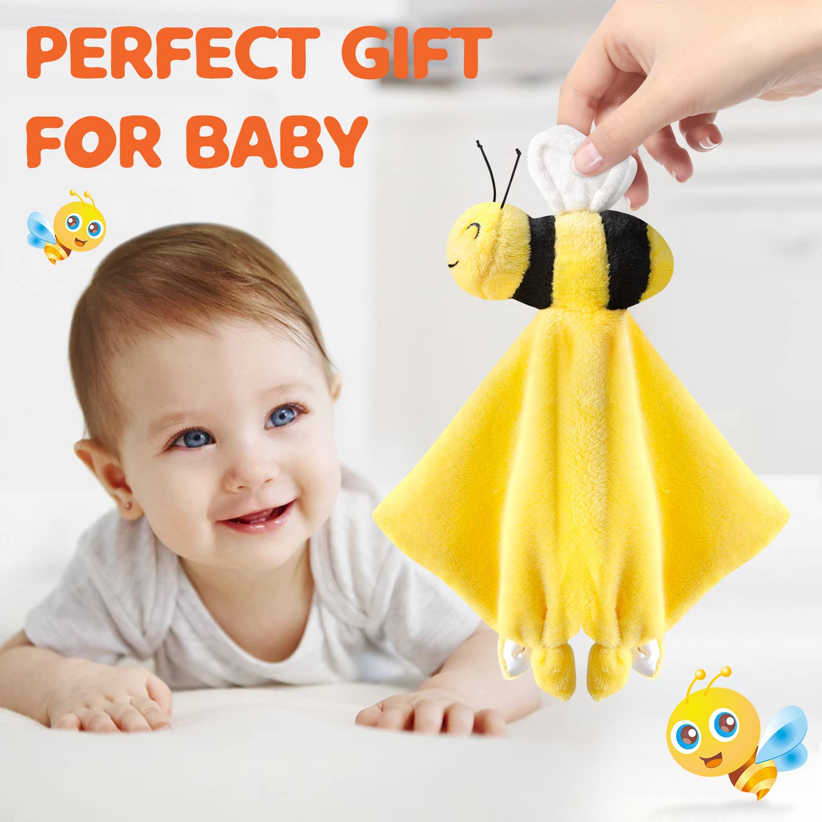 Pro Goleem Bee Lovey baby snuggle during car journeys.