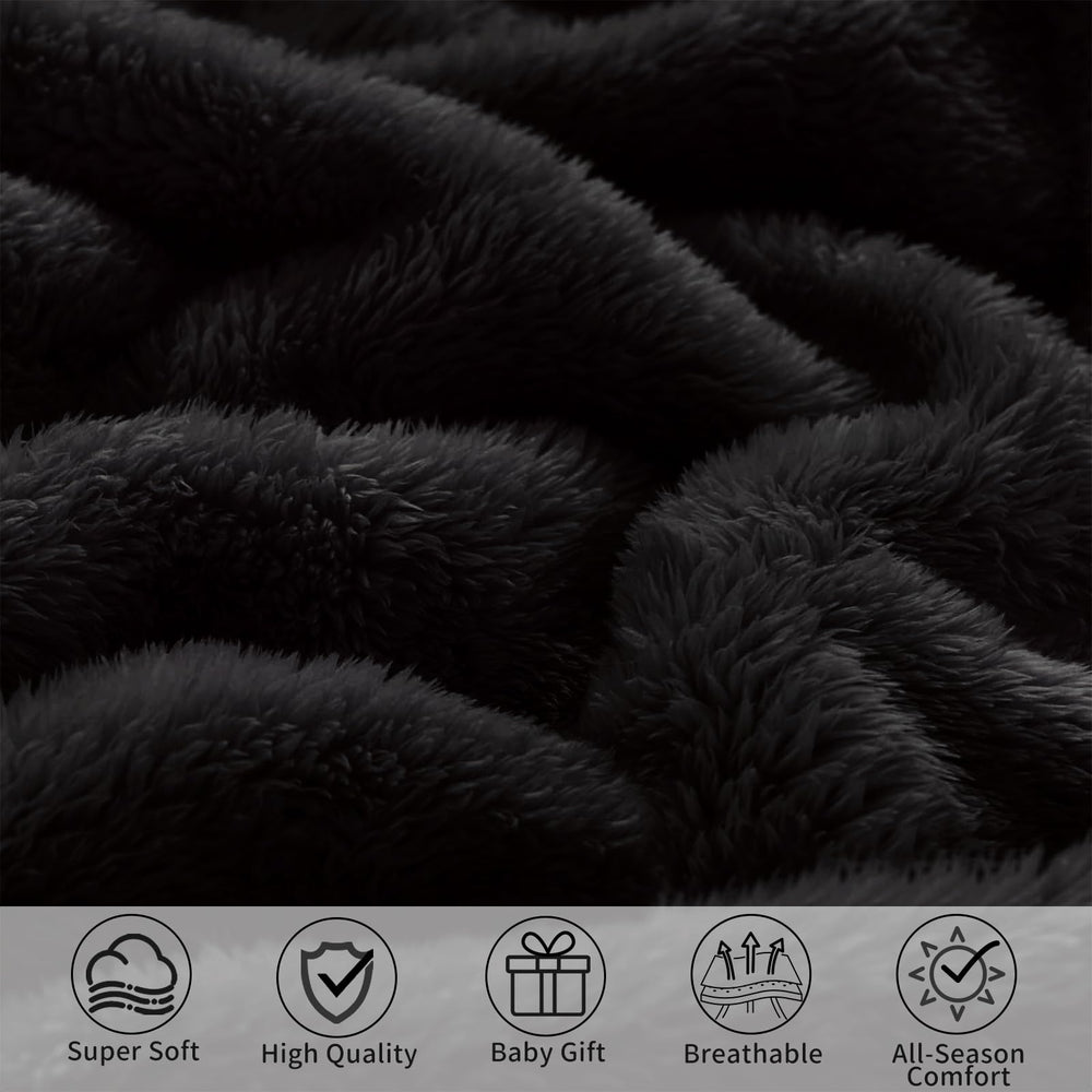 Pro Goleem black baby blanket enhancing nursery decor