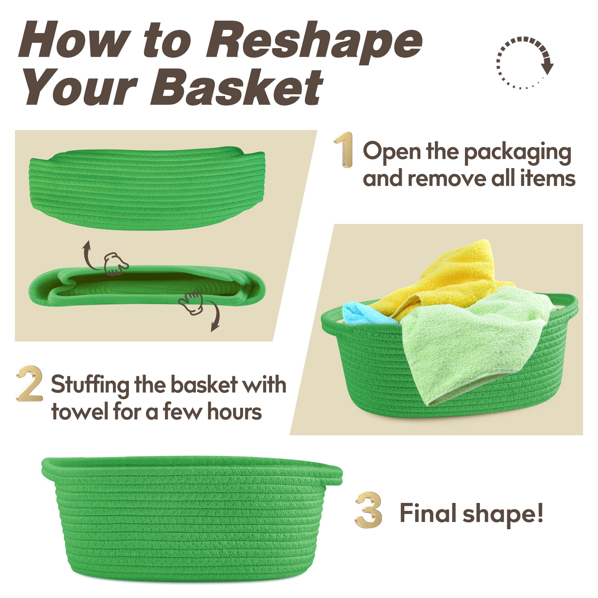 Pro Goleem durable cotton rope basket built for daily use and long life