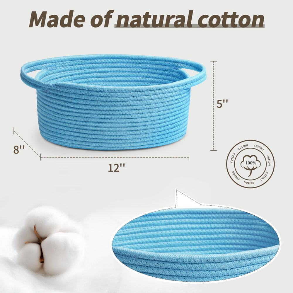 Pro Goleem durable cotton rope basket suitable for bathroom and kitchen