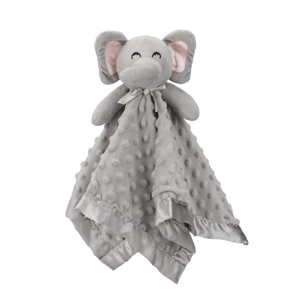 Pro Goleem elephant security blanket keeps babies calm and soothed on the go.