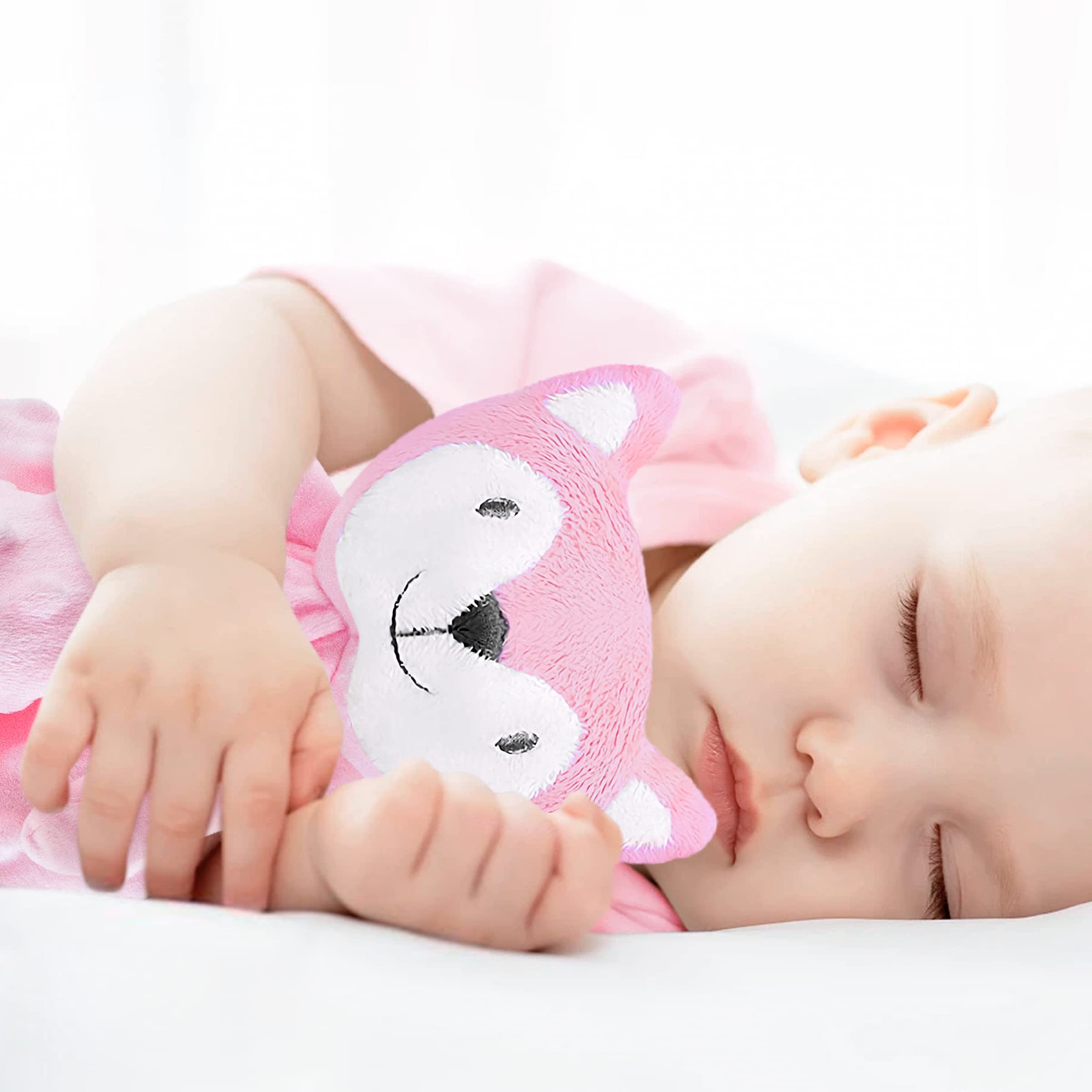 Pro Goleem Loveys fox face plush encourages cozy baby snuggles.