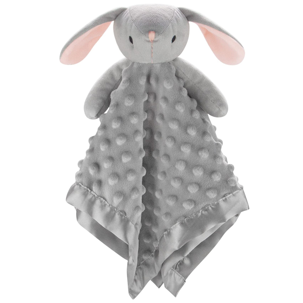 Pro Goleem Loveys Grey Bunny 16inch security blanket calms baby during naptime