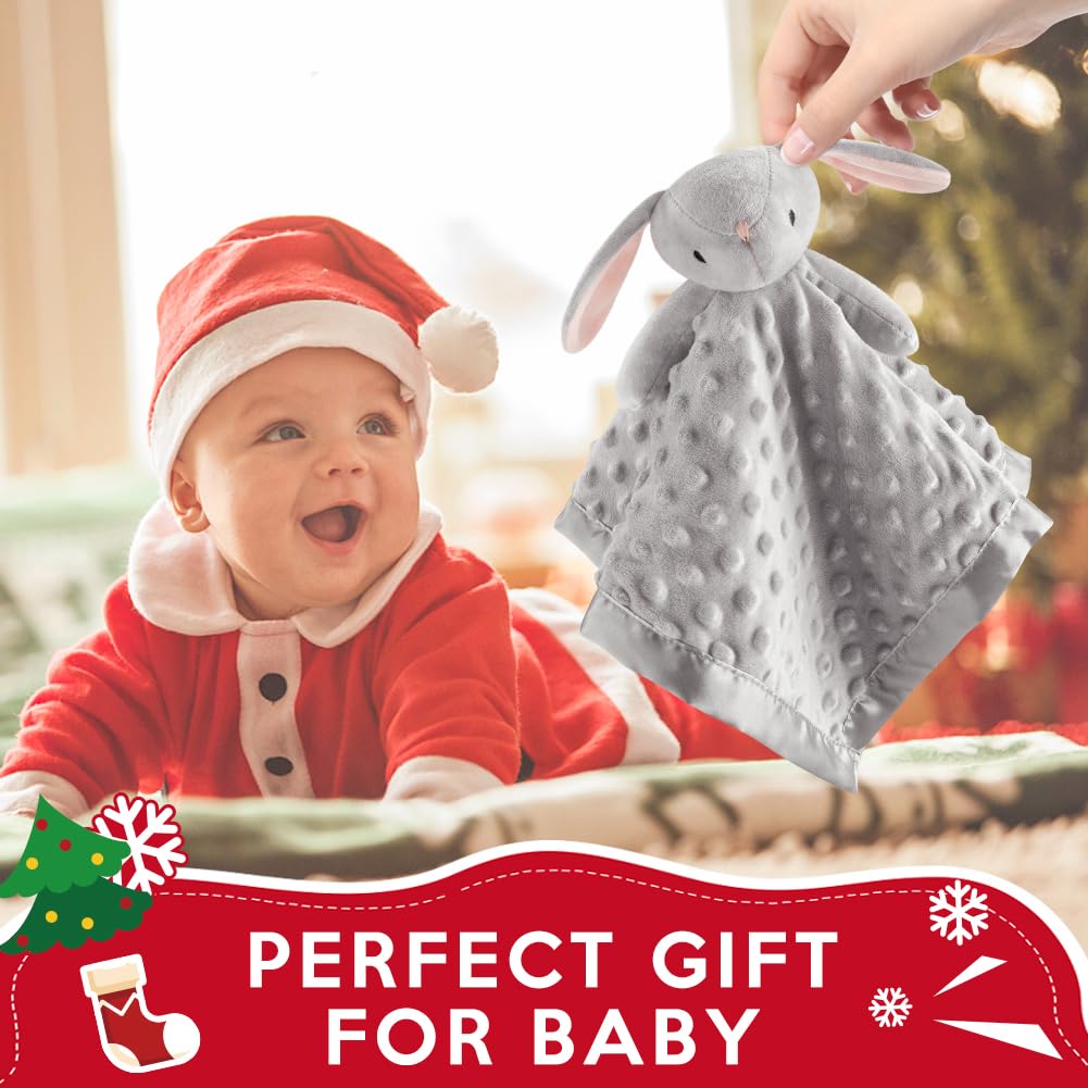 Pro Goleem Loveys Grey Bunny security blanket ideal for travel