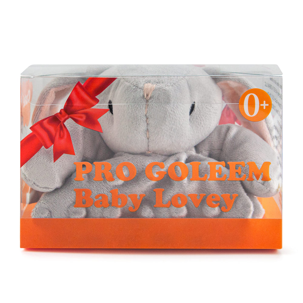 Pro Goleem Loveys Grey Bunny cuddly plush with no shedding or pilling