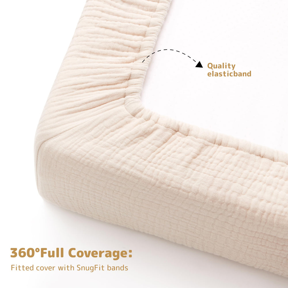 Pro Goleem muslin changing pad cover machine washable on gentle cycle