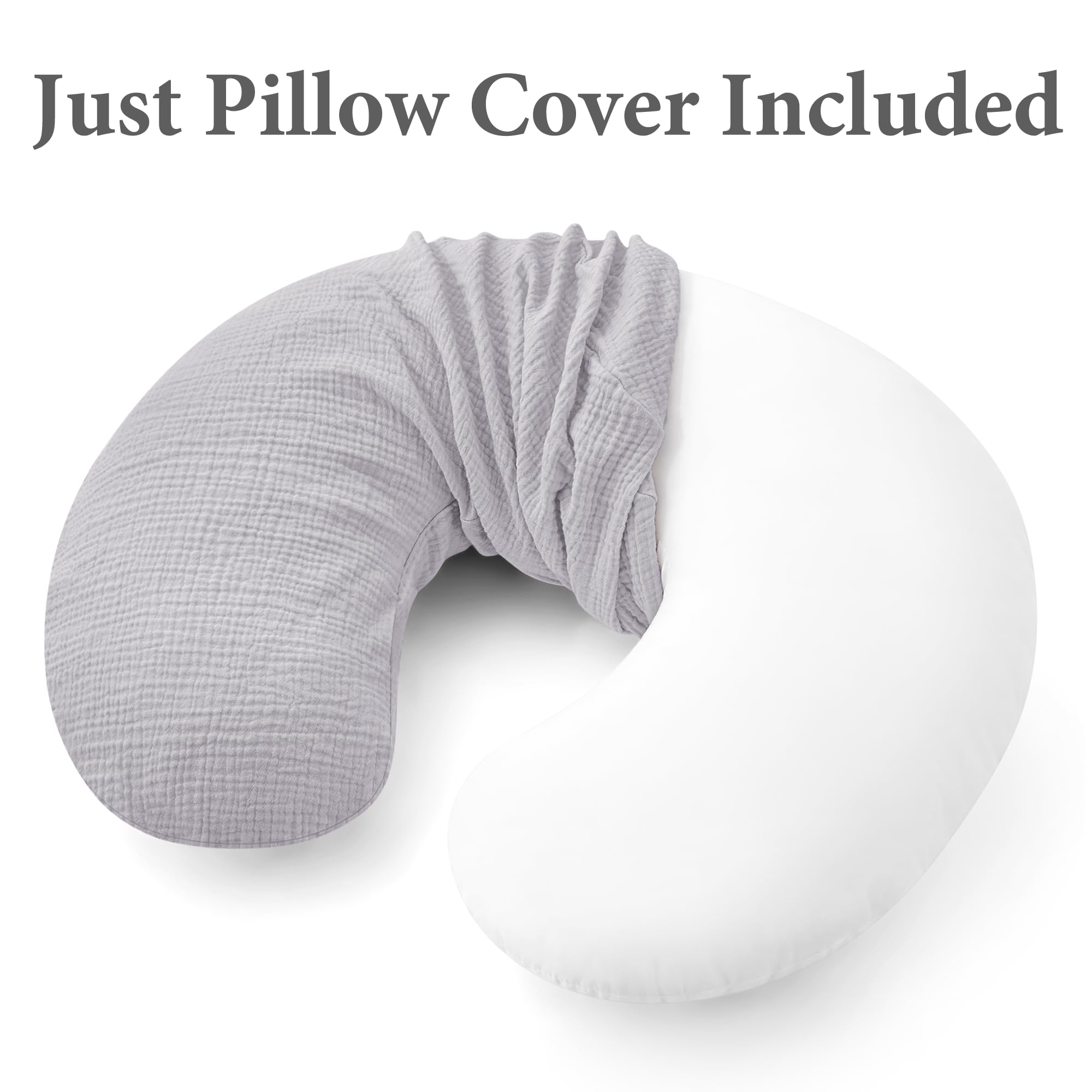 Pro Goleem pillow cover in use demonstrating comfortable feeding setup.