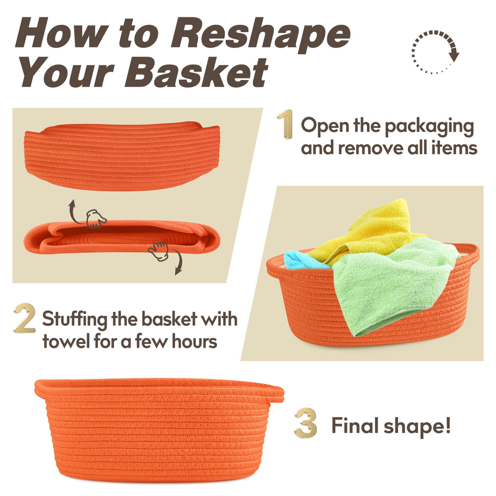 Pro Goleem organizer basket keeps toys, books, and supplies tidy.