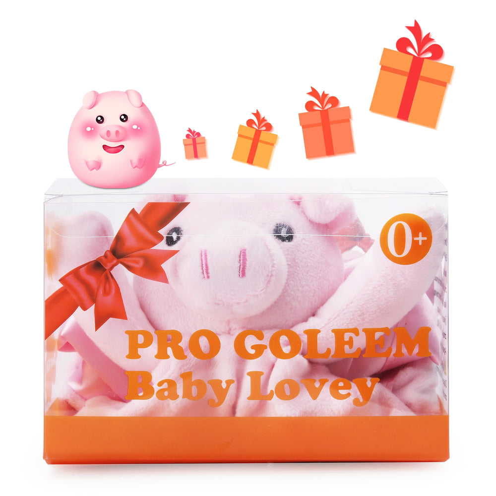 Pro Goleem Pig Lovey is machine washable for easy care.