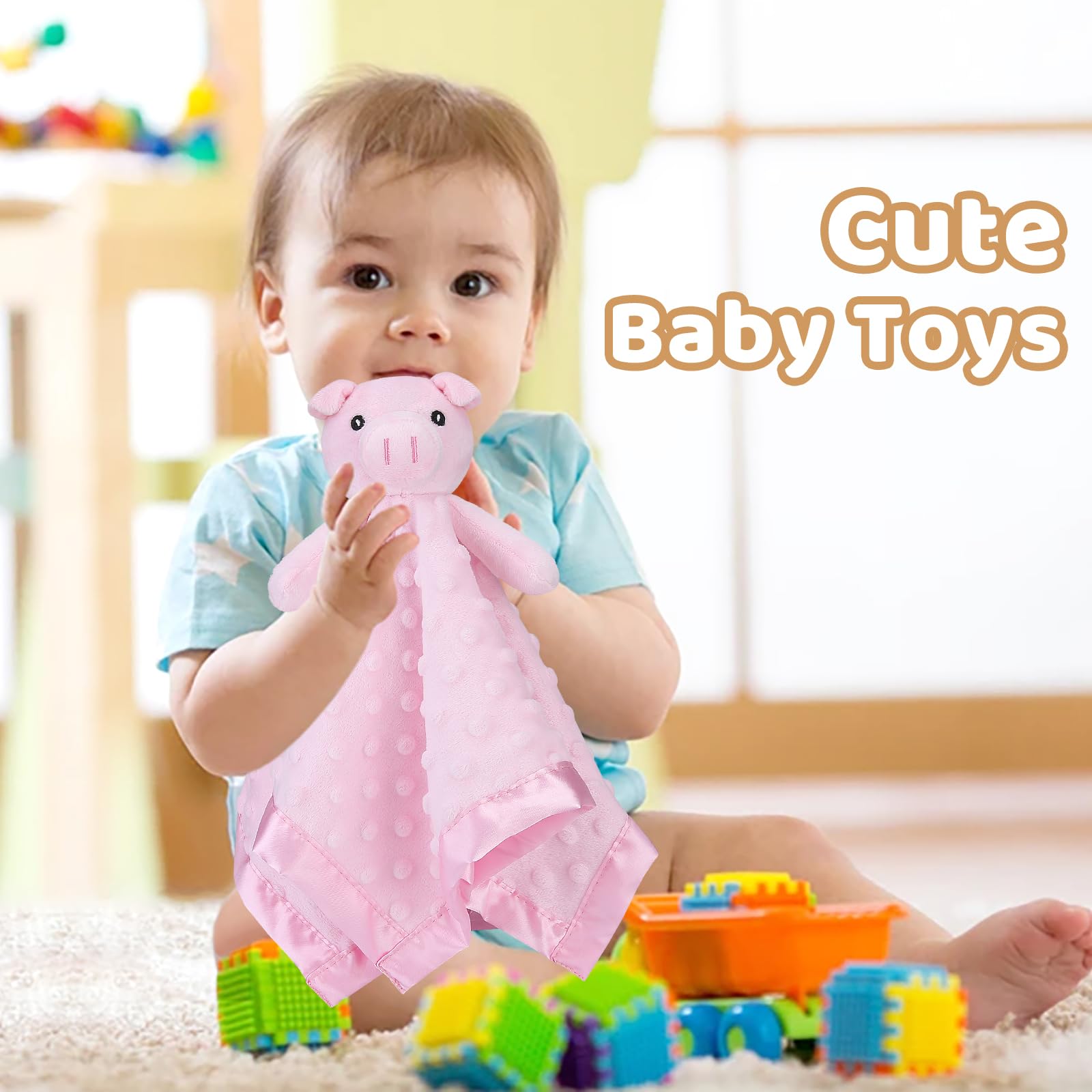 Pro Goleem Pig Lovey with ready gift packaging for newborn gifting.