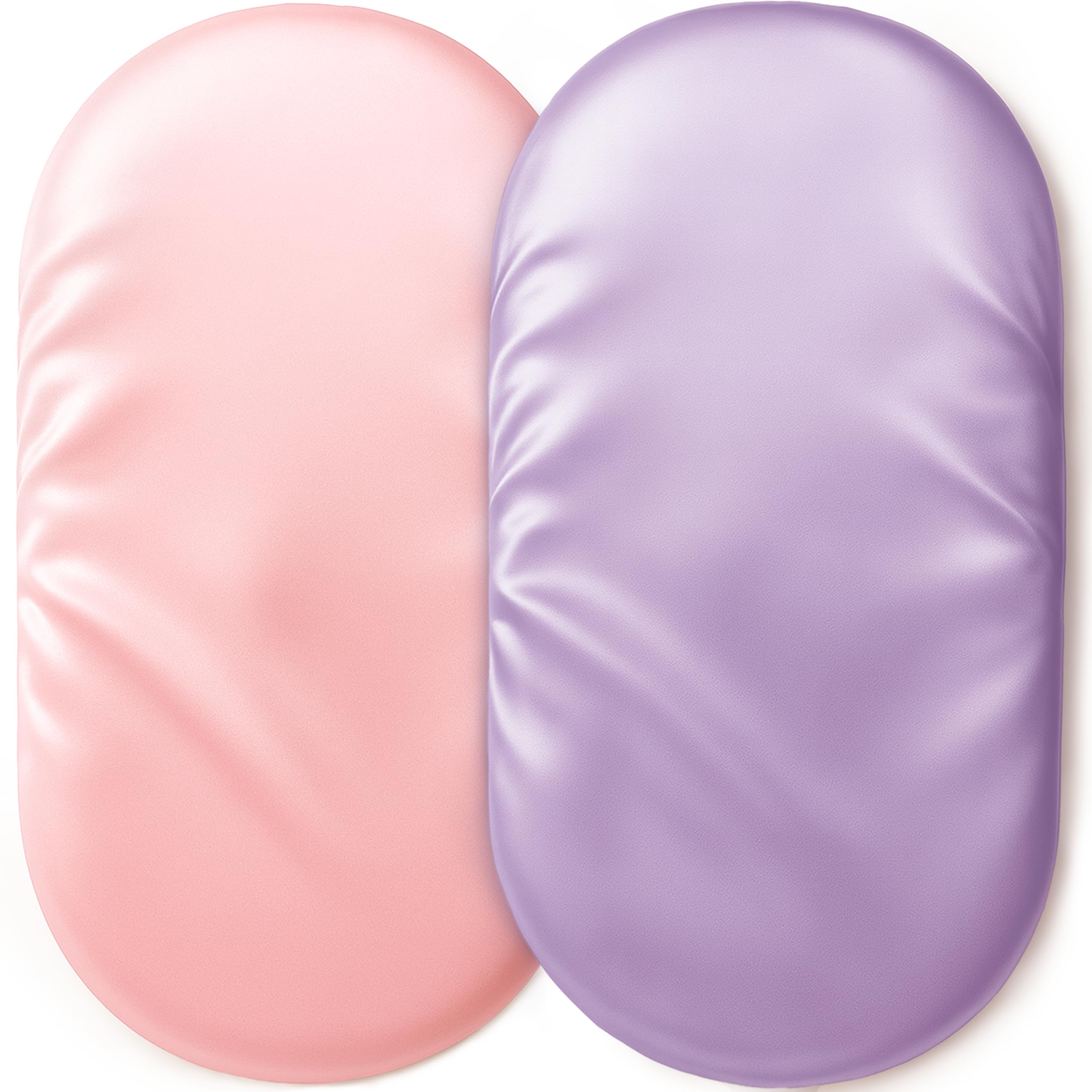 Pro Goleem satin bassinet sheet pink gentle hair protection for newborns.