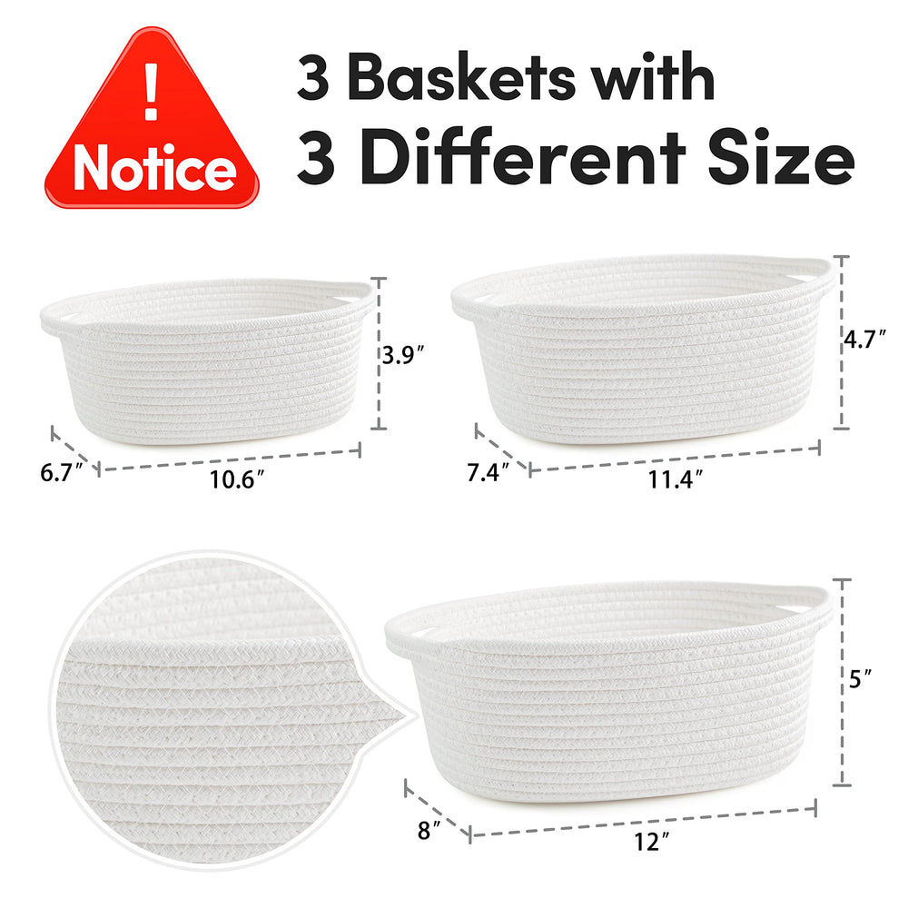Pro Goleem small rope basket for bedroom storage and organization