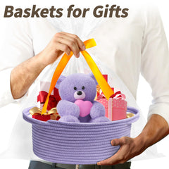 Pro Goleem bedside organizer basket neatly holds essentials.