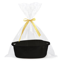 Pro Goleem small woven basket with gift bags and ribbons for ready gifting occasions.