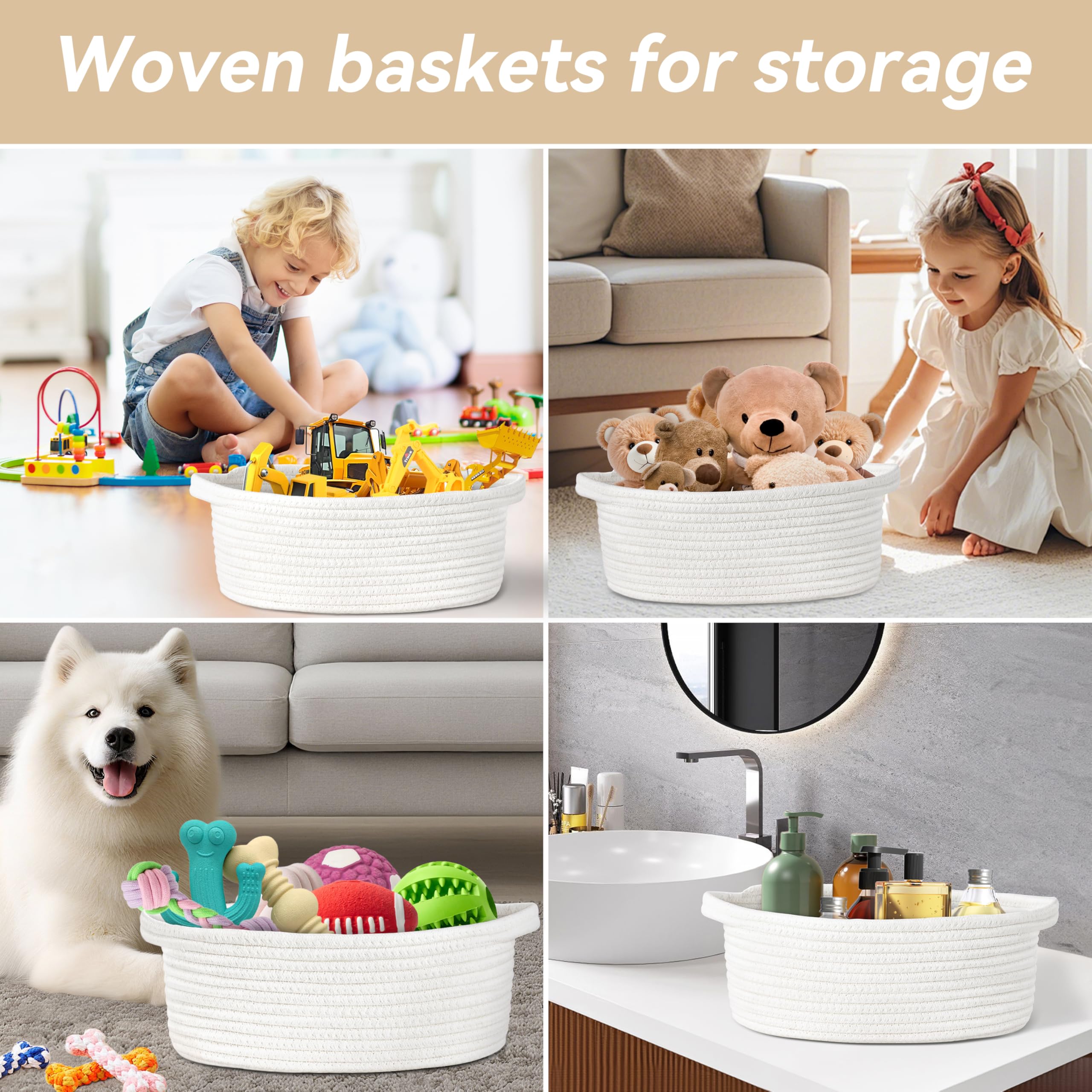 Pro Goleem pet toys basket helps pets access toys easily