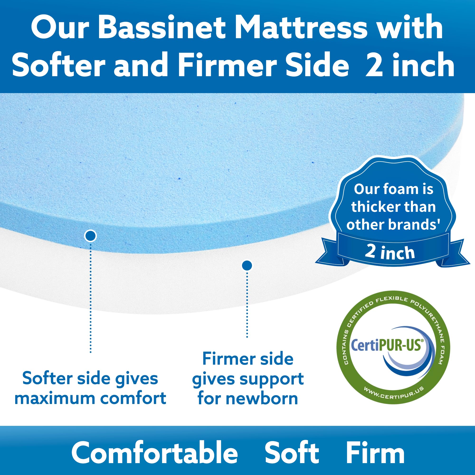 Pro Goleem soft memory foam side offers plush contouring.
