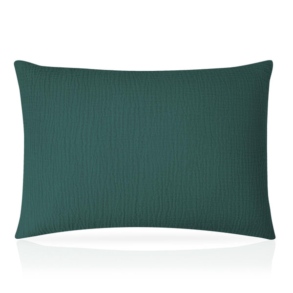 Pro Goleem toddler pillow close-up showing the soft muslin cover for breathable comfort