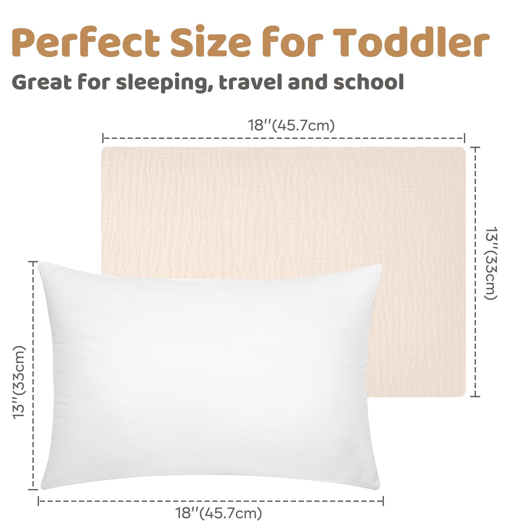 Compact and travel-ready Pro Goleem toddler pillow for on-the-go naps