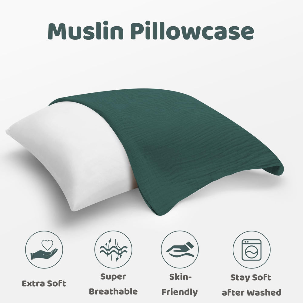 Pro Goleem muslin pillowcase highlights skin-friendly breathable weave