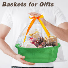 Pro Goleem toy storage basket in grass green keeps play items organized