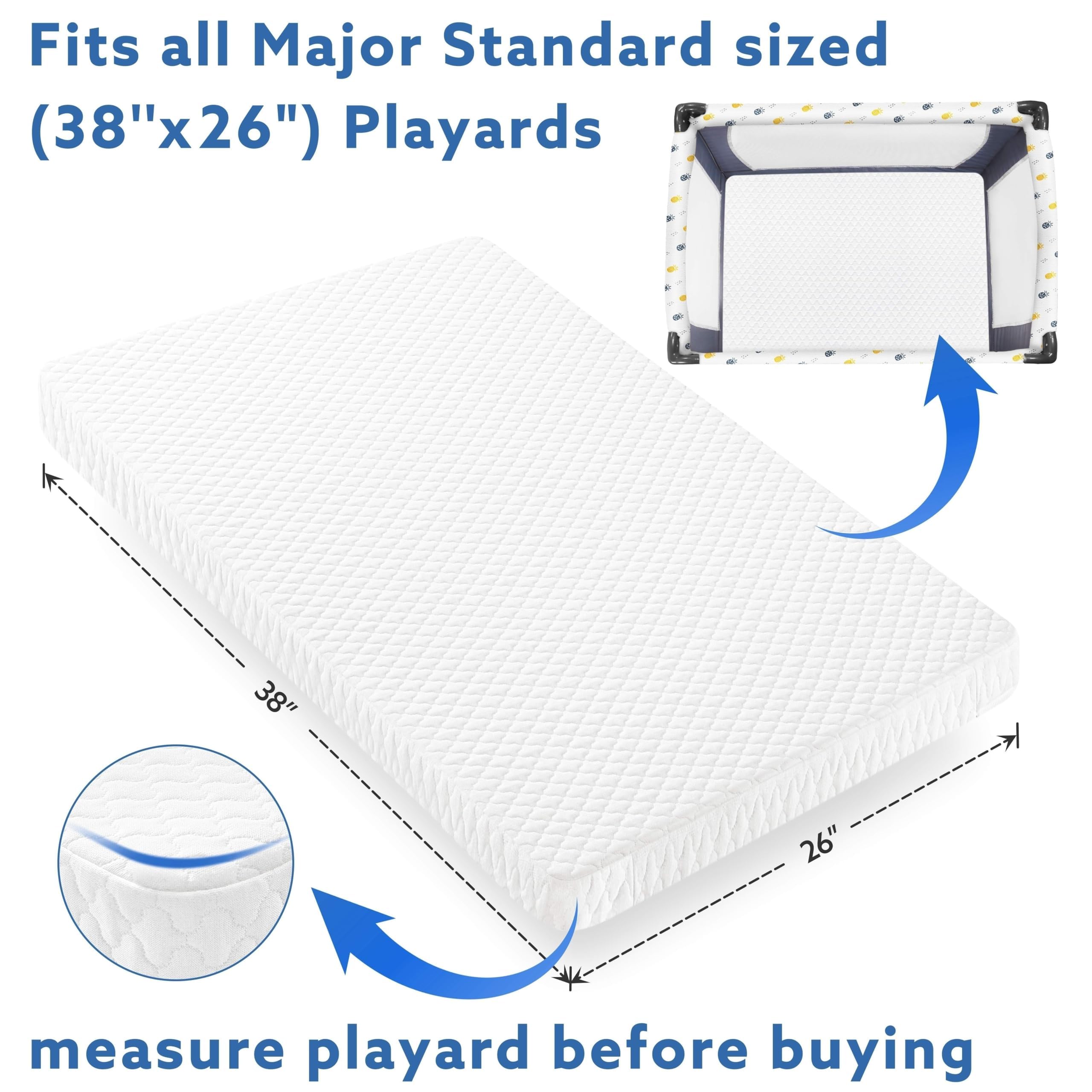 Pro Goleem waterproof cover for pack n play protects against spills for easy cleaning.