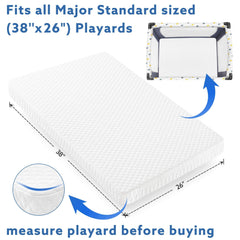 Pro Goleem waterproof cover for pack n play protects against spills for easy cleaning.