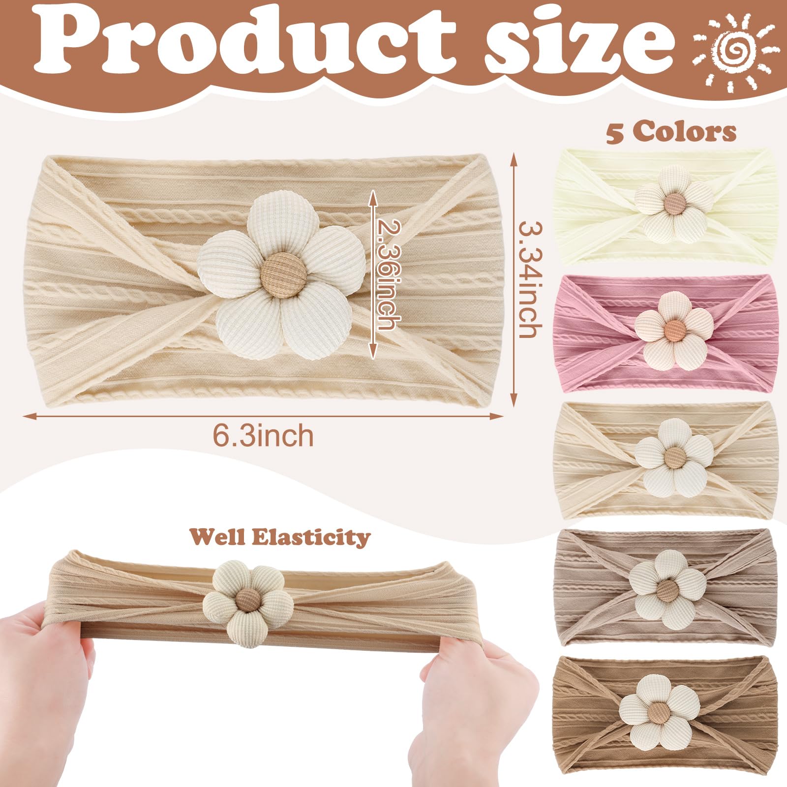 ProSuites pink flower headbands add a delicate touch for portraits
