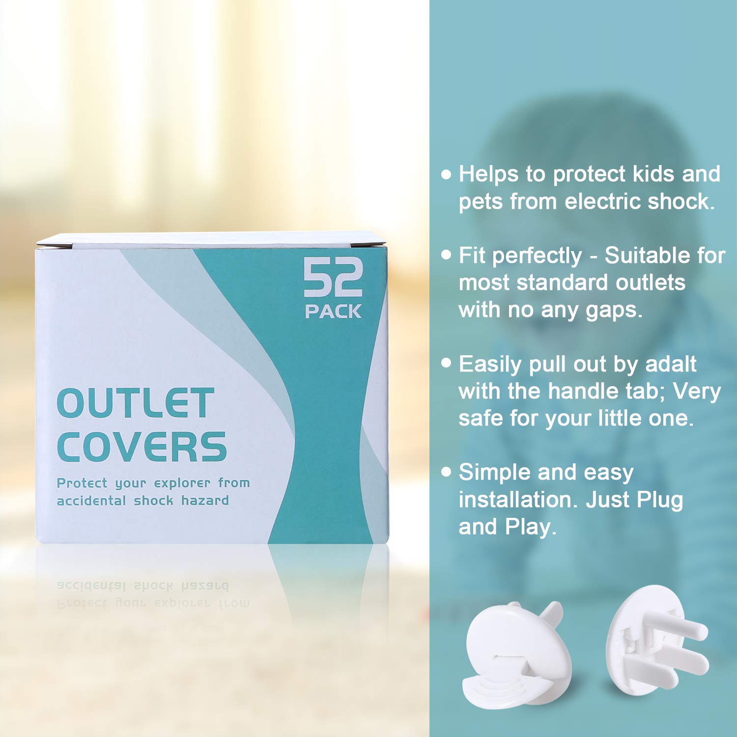 probebi baby-proof outlet covers in use protect outlets in living room
