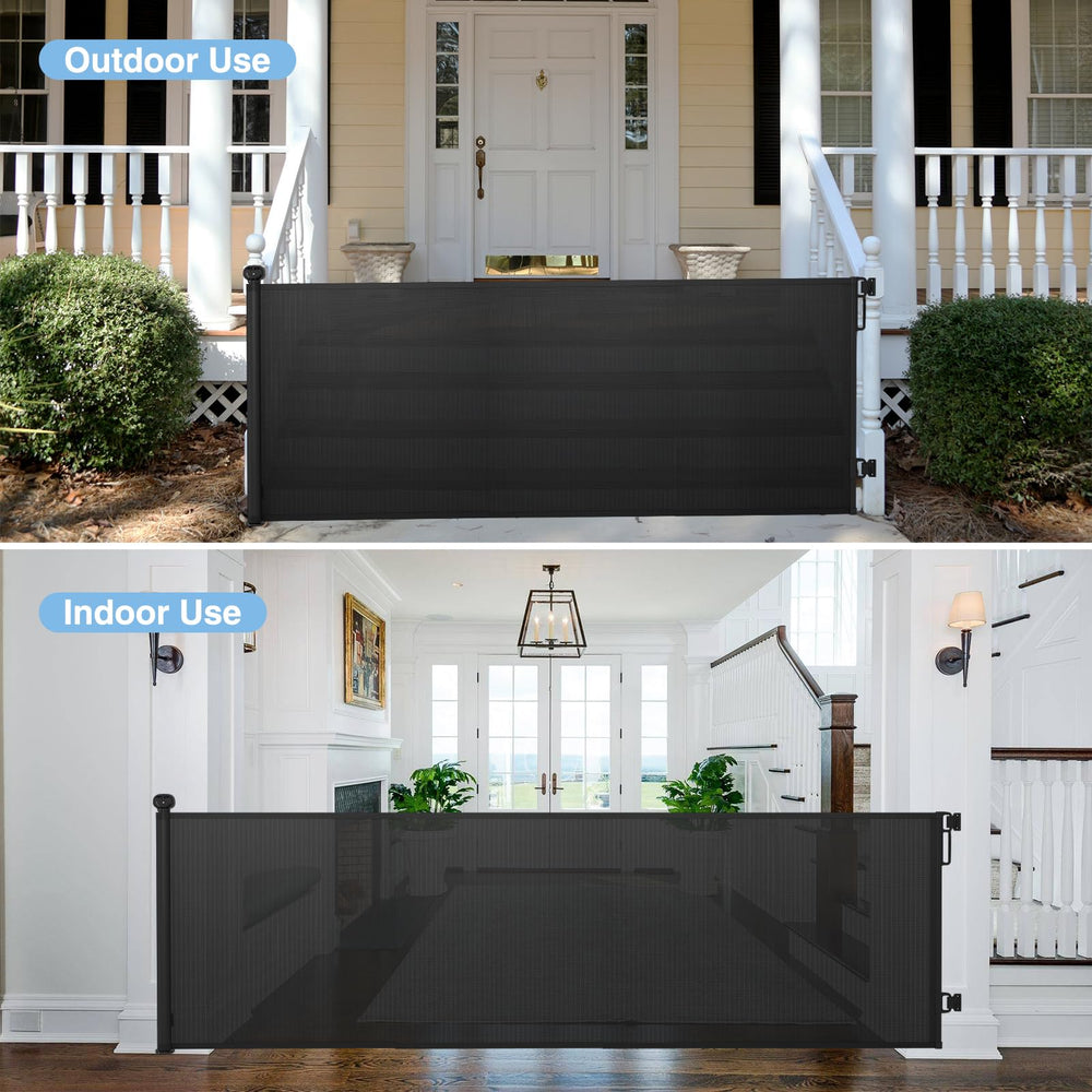 PRObebi retractable gate rolled compactly for convenient storage when not in use.