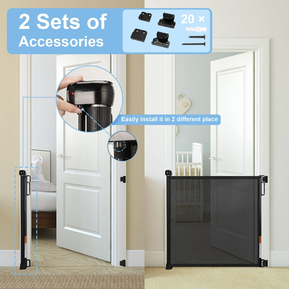 PRObebi gate for indoor outdoor use simplifies placement