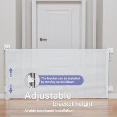 PRObebi gate in a doorway being opened with one hand