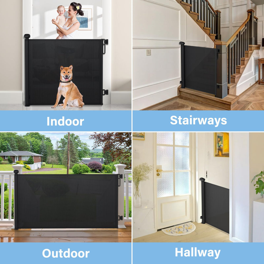PRObebi gate indoor-outdoor use for stairs, doorways, and decks.