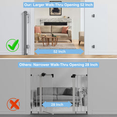 Probebi gate indoor-outdoor-use offers versatile hallway containment.